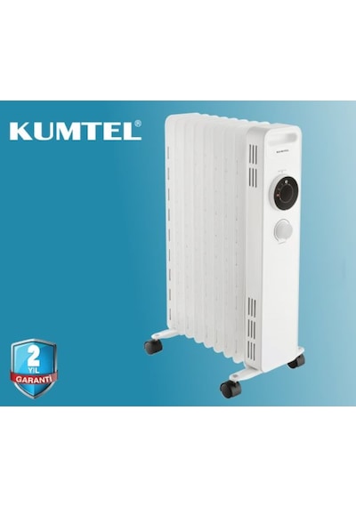 Kumtel 9 Dilim Beyaz Radyatör Isıtıcı 2000W