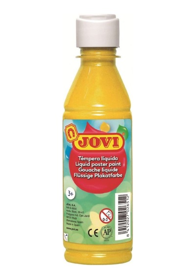 Jovi Sarı Guaj Boya 250Ml Su Bazlı Sulandırılmış Sarı