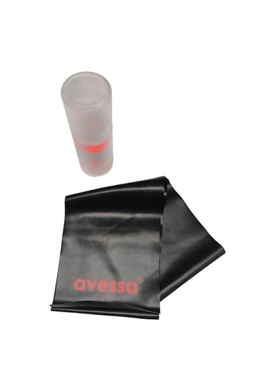 Delux Serisi Fitness İpi Spor Aleti Kuvvet Bandı Pb-55 Tüpte Plates Lastiği Siyah 55 Mm