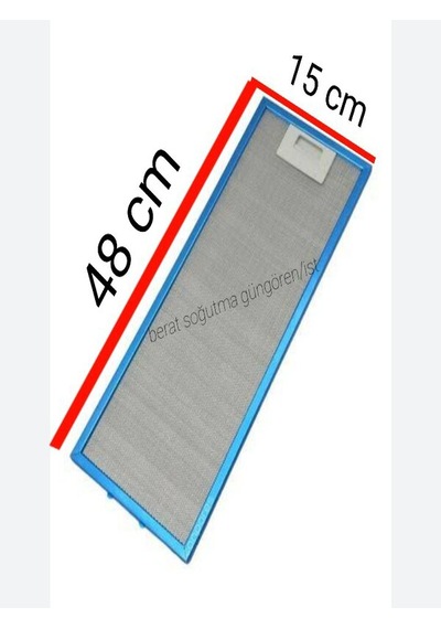 Hibsan Alüminyum Yağ Filitresi 15x48cm En 15 Cm Boy 48