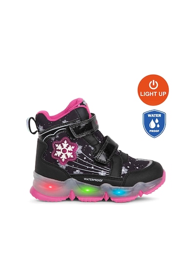 Buckhead 3034 Snowy Waterproof-ışıklı Anatomik Çocuk Bot Siyah Siyah