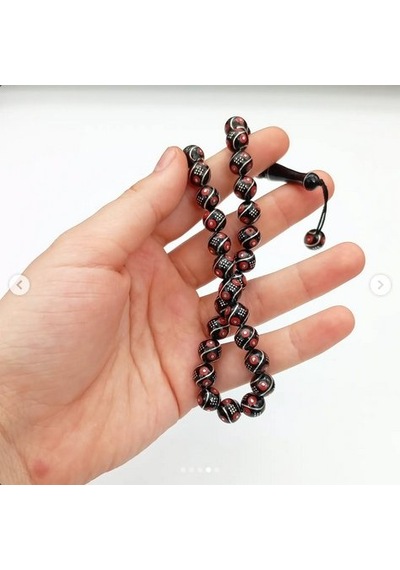 Beyzi Model Nokta Ve Mercan İşlemeli Oltutaşı Tesbih St000150