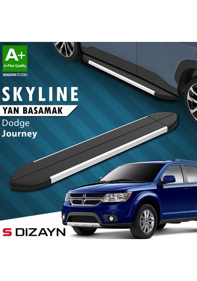 S-dizayn Dodge Journey Skyline Aluminyum Yan Basamak 183 Cm 2008-2020 A+ Kalite
