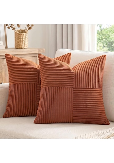 2 Paket Pas Boho Dekoratif Kırlent Kılıfları 45 X 45 Cm Kanepe Yatak Kanepe İçin, Çiftlik Evi Sonbahar Ev Dekoru, Diğer