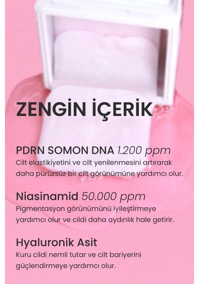 Dermal Gözenek Sıkılaştırıcı Cilt Yenileyici Tüm Cilt Tipleri İçin Pdrn Tonik Pad 12 Adet
