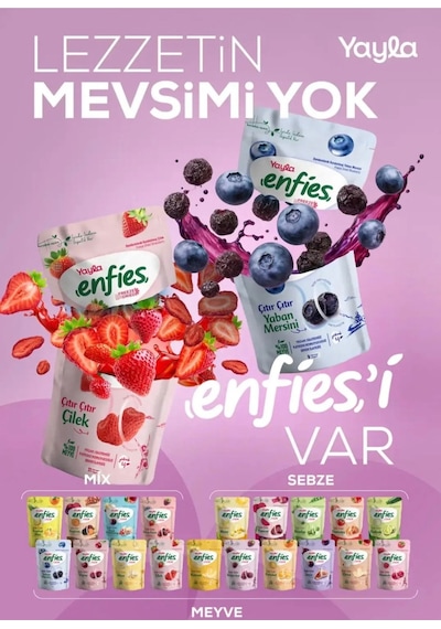 Yayla Enfies Freeze Dried Dondurularak Kurutulmuş Çıtır Meyve-portakal 15 Gr 15 G