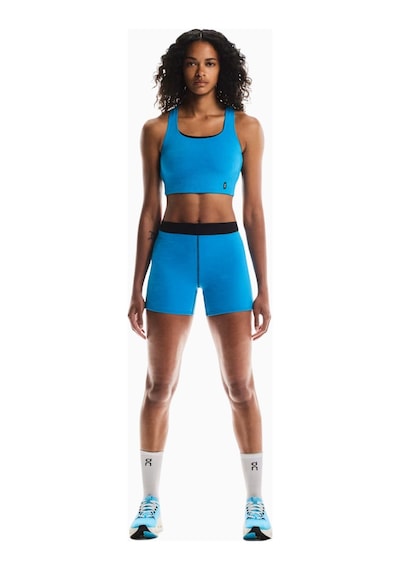 On Pace Tights Short Cleancloud Kumaşlı Kadın Koşu Taytı Mavi