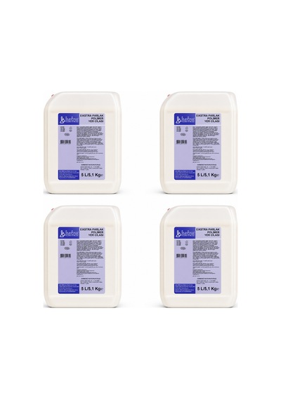 Birka Ekstra Parlak Polimer Yer Cilası 4 Adet X 5 Litre 4'lü Set