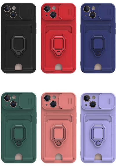 Apple Uyumlu iPhone 13 Kılıf Zore Pelit Kapak Lila