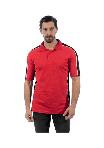 Şensel, Polo Yaka Tişört, Kırmızı-Siyah -136E2379- Tshirt