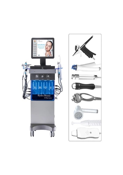 Hemels Profesyonel Hydrafacial 14 Multifonksiyon 8 Başlıklı Cilt Bakım Cihazı