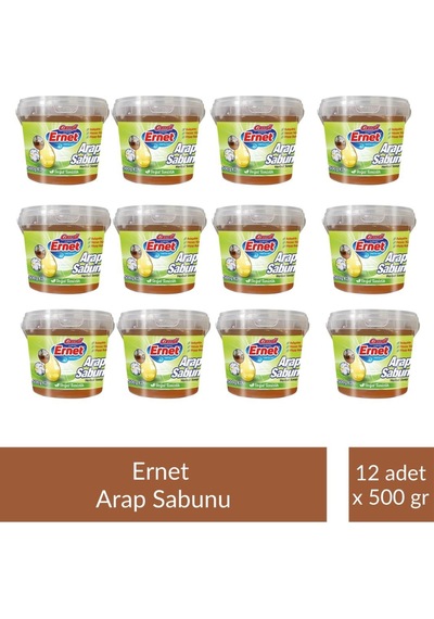 Ernet Sıvı Arap Sabunu Kase 500 Gr X 12 Adet Tekli