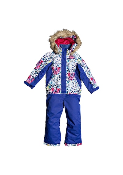 Roxy Unisex Çocuk Snowboard Tulumu Beyaz Paradise Suit Mavi Beyaz