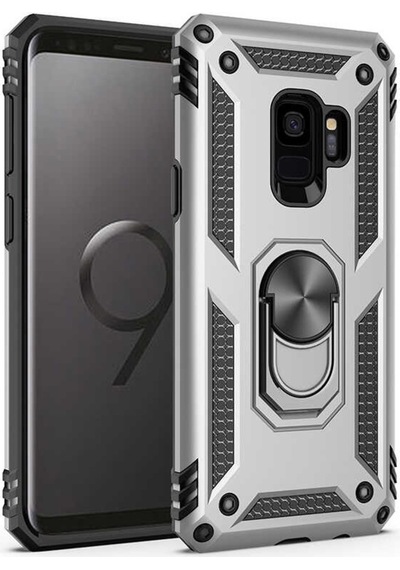 Galaxy S9 Kilif Zore Vega Yüzüklü Standli Zirh Kilif 556702054
