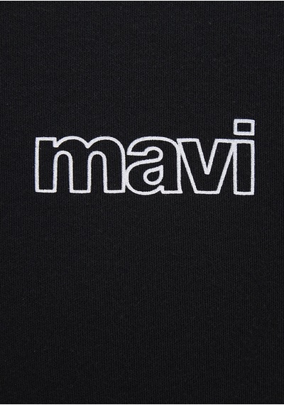 Mavi - Mavi Logo Baskılı Siyah Basic Tişört 0610360-900-Siyah