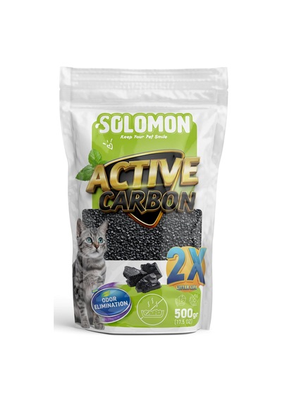 Active Carbon 500 Gr Koku Giderici - Kedi Kumu Koku Giderici Kokusuz Kedi Tuvaleti Doğal Kum Kokusu Önleyici Aktif Karbon