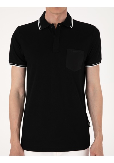 Pierre Cardin Erkek Siyah Tişört 50302631-vr046 Siyah