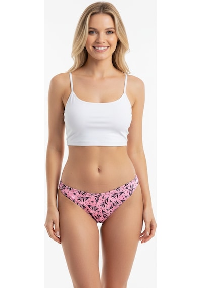 Bonbon Kadın Micro Polyester Desenli Slip Bb2110 Pempe Çiçekli
