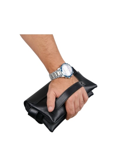 Mft Leather Hakiki Deri Unisex El Çantası Boliva 9874 Napa Siyah
