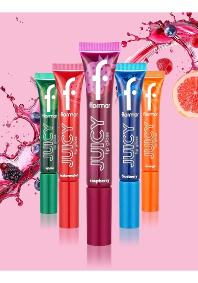 Juicy Doğal Renk Veren Meyve Aromalı Nemlendirici Dudak Parlatıcısı 001 Raspberry
