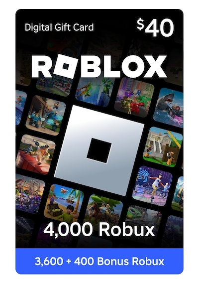 Roblox Gift Card - 4000 Robux Eur Eksiksik Tam Yüklenir