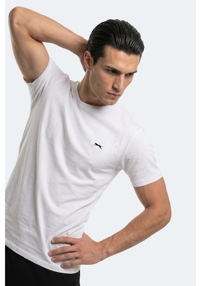 Slazenger Rosalva T Erkek Pamuklu Beyaz Tişört