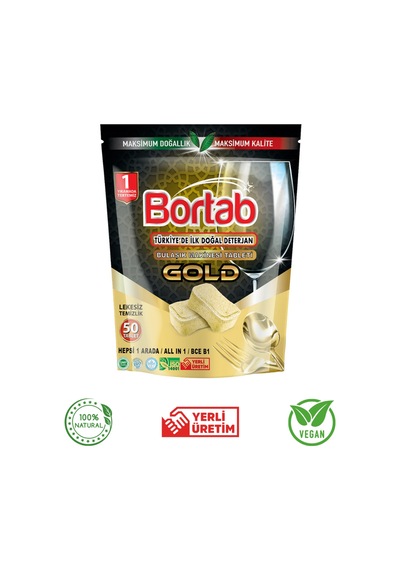 Doğal Vegan Bulaşık Tableti - Kimyasal İçermez - Güçlü Yağ Ve Kir Söker