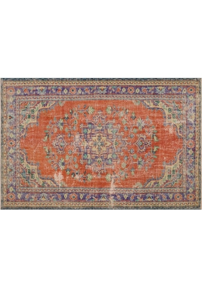 Özel Vıntage Eskıtme El Dokuma Halı 165 X 250 Cm 9665