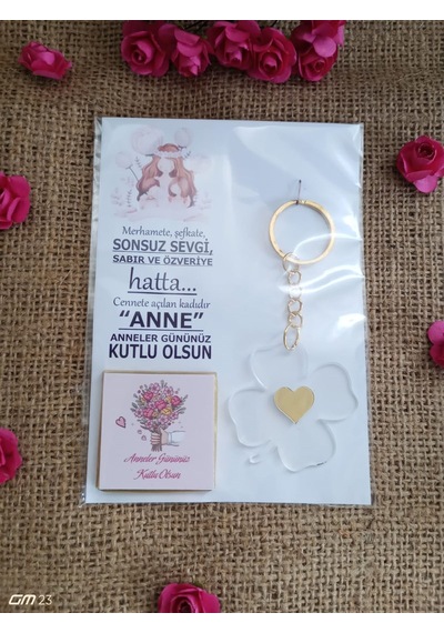 Farklı Market Anneler Günü Hediyesi Çikolata Anahtarlık 10 Adet