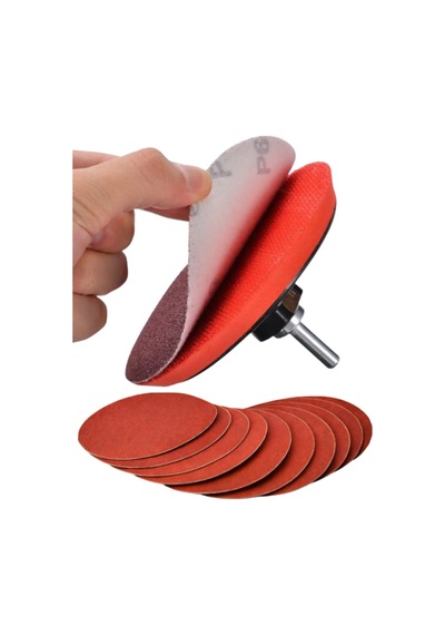1000 Adet 115 Mm Cırt Zımpara Kağıdı 150 Kum Avuç Taşlama Spiral Uyumlu Velcro Deliksiz Cırtlı Zımpara