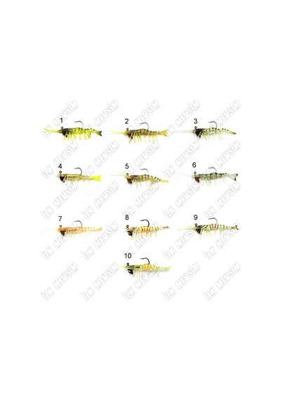 Captain 3049 Magic Shrimp 3d 7,6cm 5,5gr Karides Silikon Yem