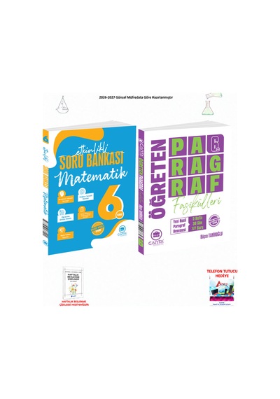 Çanta 6. Sınıf Matematik Ve Paragraf 2 Kitap Seti
