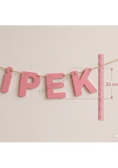 Kişiye Özel Çocuk Doğum Günü Seti 20 Cm Parti Dekoru- 3-6 Harf Aralığı İsimler İçin