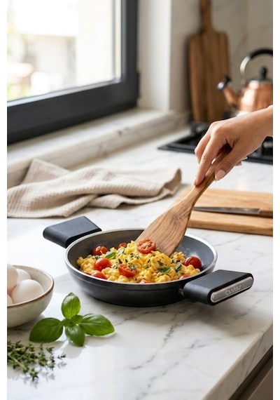 Cooker Cliff 18 Cm Seramik Kaplama Sahan Siyah Ckr4642