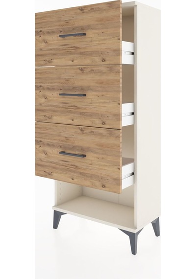 Hyperion Dolap 3 Çekmeceli 60x44x134 Aytaşı-çam Aytaşı