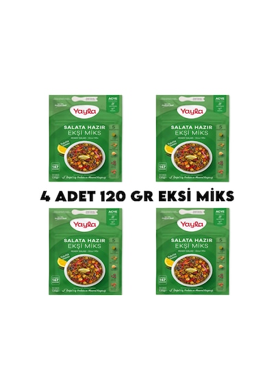 Yayla Ekşi Miks Hazır Salata X 4 Adet