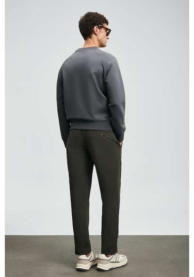 Lufian Erkek Cooper Sweatshirt 112030177 Koyu Gri Koyu Gri