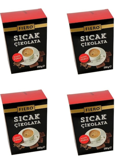 Fiero Sıcak Çikolata 250 Gr X 4 Adet 250 G