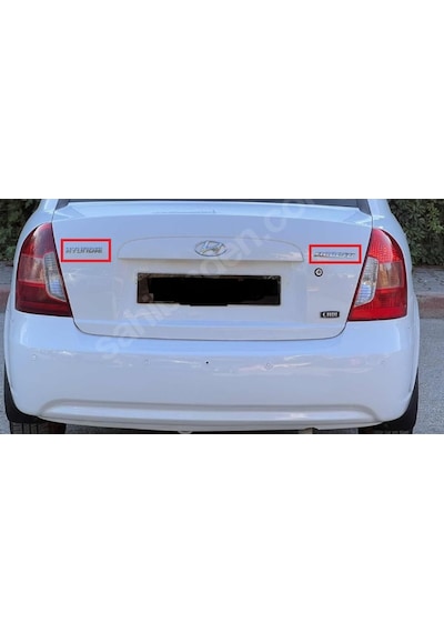 Hyundai Accent Era Bagaj Yazısı Seti 2'Li