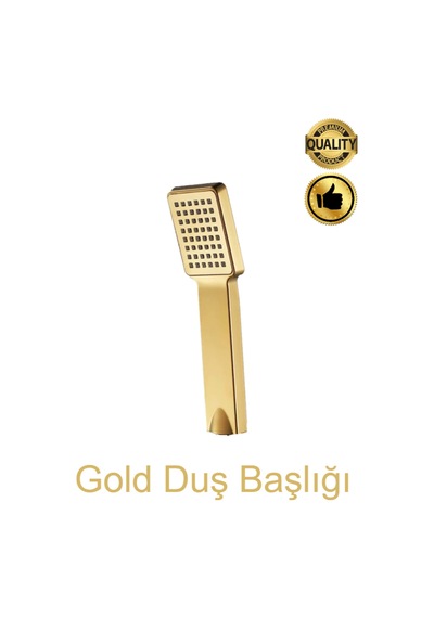 Gold Duş Başlığı Lüx - Bütün Hortumlara Uyumludur Çok Renkli