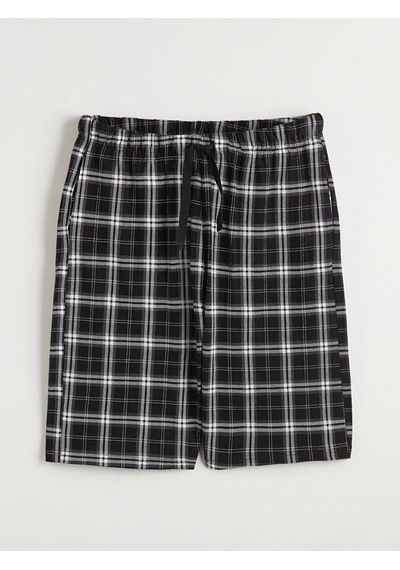 Lc Waikiki Lc Waıkıkı Siyah Standart Kalıp Erkek Şortlu Pijama Takımı