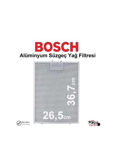 Lc67ba532 Davlumbaz Alüminyum Yağ Filtresi 26,5x36,7cm Aspiratör Tel Süzgeç Kaset Filtre