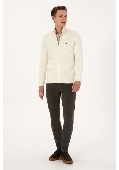 U.s. Polo Assn. Erkek Hırka Triko 50315024-vr256 İnci