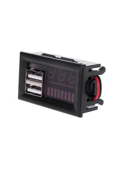 Ic278c, Dijital Voltmetre, Usb Çıkışlı Akü Göstergeli, Dc 12volt Aküler İçin,