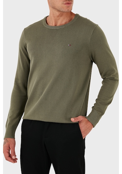 Tommy Hilfiger Erkek Kazak Mw0mw39999 Plı Yeşil Yeşil