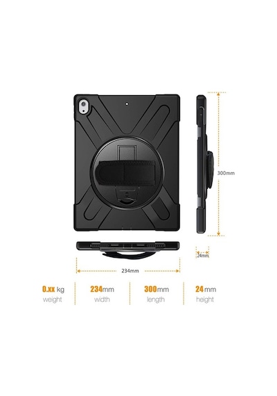Duxweel Apple Uyumlu iPad Pro 12.9 3.Nesil Standlı Zırh Kılıf/Shockproof