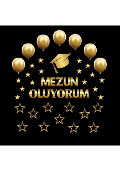 Mezuniyet Pano Süsü Mezun Oluyorum