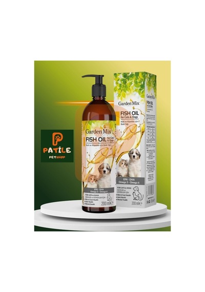 Garden Mix Kedi & Köpek Somon Yağı 200 Ml Omega 3 & 6 Desteği