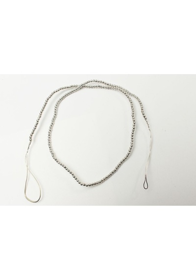 Metal Boncuk 100 Gram. 4 Mm / Gümüş Rengi