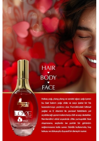Softto Plus Love Oil Saç Ve Cilt Bakım Yağı 120 Ml